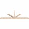 Ekena Millwork Saratoga Smooth Timber Gable Bracket, Douglas Fir, 108"W x 45"H x 3 1/2"D x 3 1/2"F, 10/12 Pitch GBW108X45X0404SAR00SDF - alternate 2